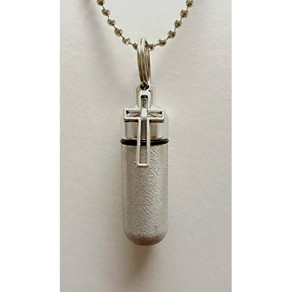 Classic HOLLOW CROSS Pill Holder with Velvet Pouch