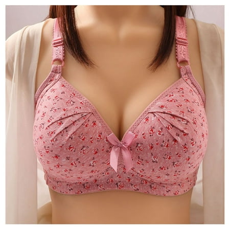 

Women Daily Wireless Bra No Underwire Padded Comfort Bras Exercise and Offers Back Support XL Bean Paste