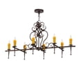 thumbnail image 2 of Meyda Tiffany 154026 Monica 8 Light 48" Wide Taper Candle Linear Chandelier - MultiColor, 2 of 6