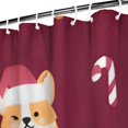 thumbnail image 3 of Christmas Corgi Shower Curtain 72x84in ,Bathroom Decorative Shower Curtains Set with 12 Hooks,Modern Waterproof Washable Shower Curtain, 3 of 4