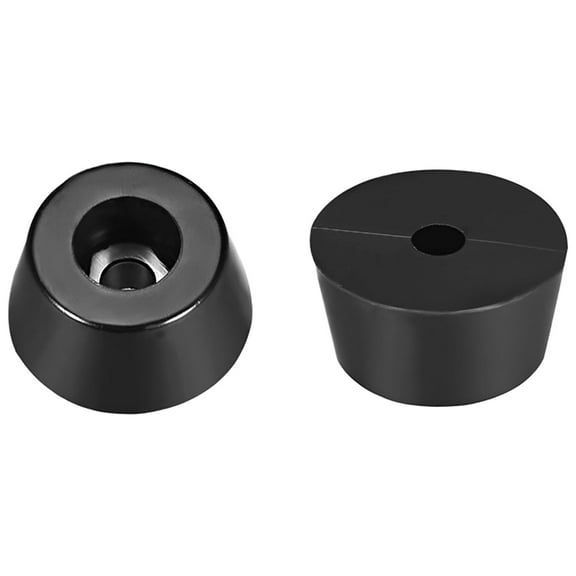 Rubber Feet Bumpers Pads, D14x12xH8mm Black 20pcs