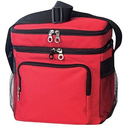 Two-Tone Picnic Insulated Lunch Bag Wide-mouth zippere 