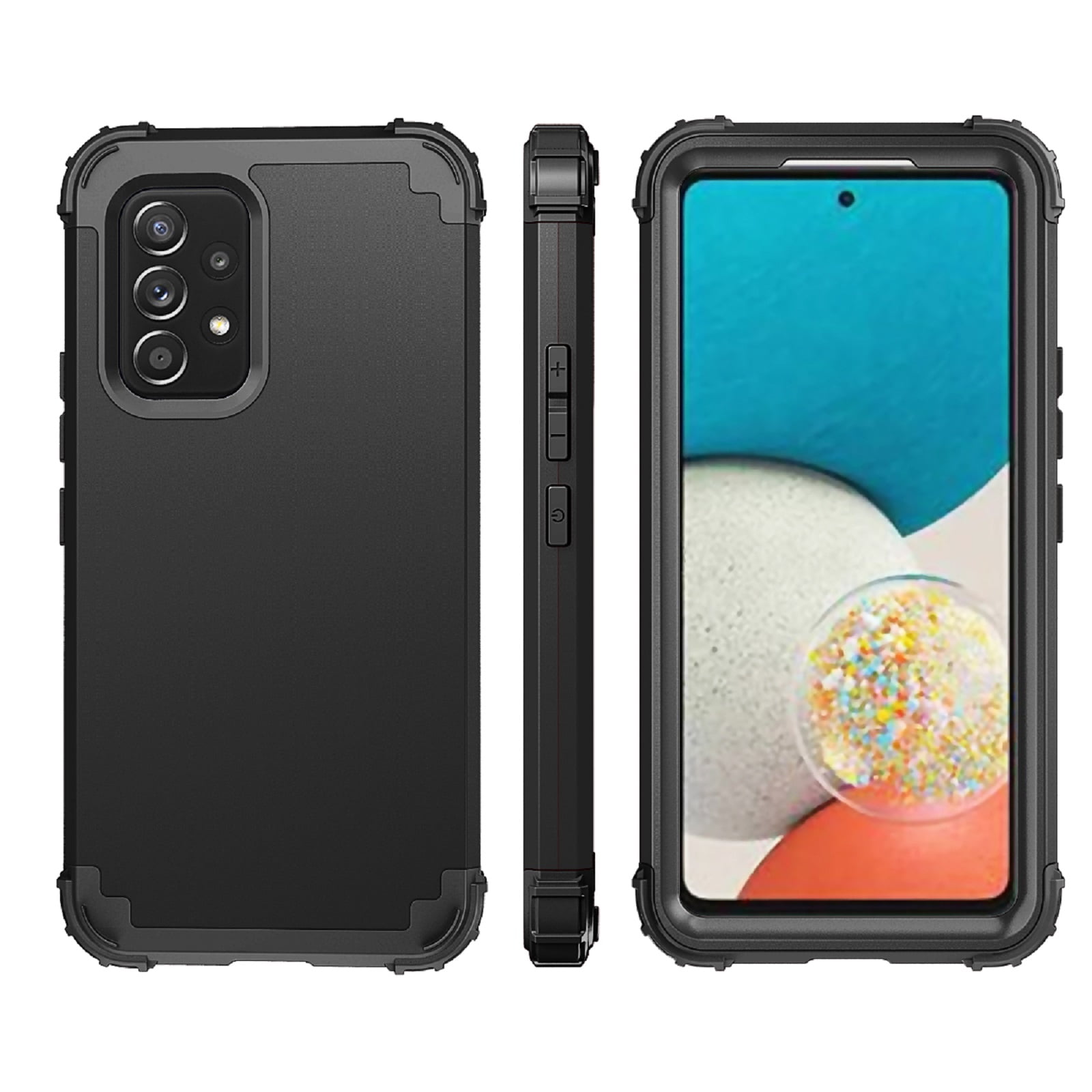 Cover For Samsung Galaxy A53 5G,Slim Dual Layer 3 in 1 Heavy Duty