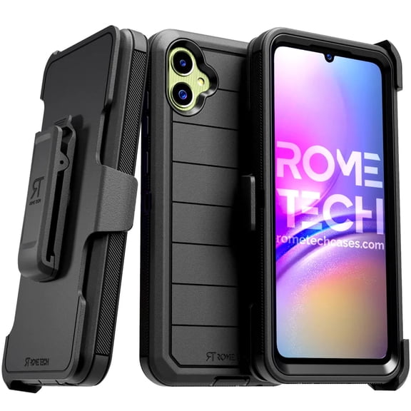 Samsung Galaxy A05 (2023) Phone Case with Belt Clip Holster, Kickstand, and Screenless Protection