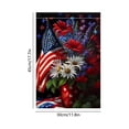 thumbnail image 4 of Yhmxh 4th of July Garden Flag 12x18 Inch Patriotic Double Sided Burlap Flag Outside, Memorial Day Welcome Flag American Stars and Stripes 250th Anniversary Flag Yard Outdoor Decoration, 4 of 7