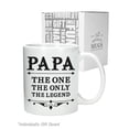 thumbnail image 6 of PAPA The One The Only The Legend Coffee Mug Gift for Dad or Grandpa Birthday or Christmas Gift for Papa Funny Fathers Day Ceramic Mug 11 Oz. White, 6 of 10