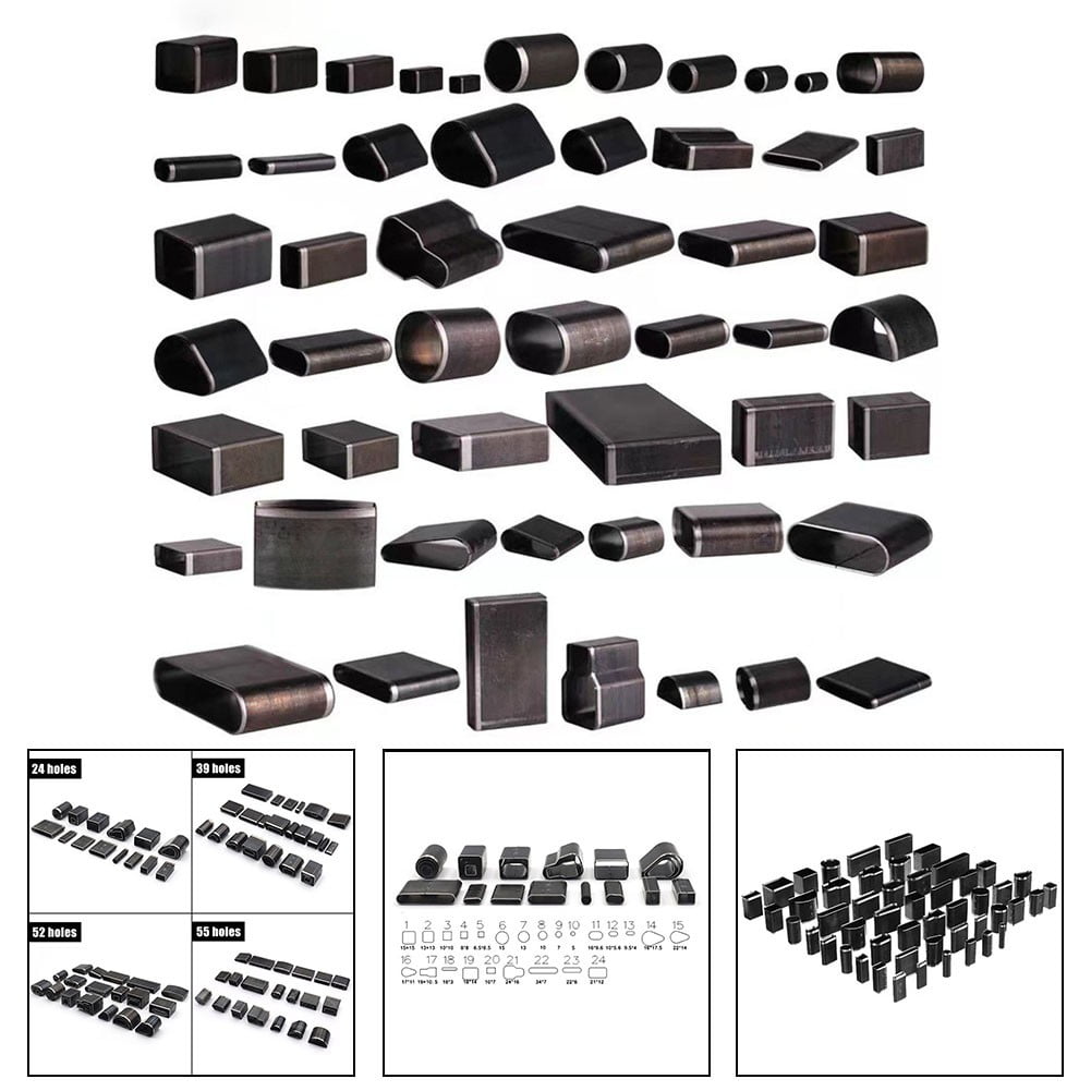 24/39/52/55 Pcs Hollow Punch Cutter Tools Kit Stainless Steel Leather Punching Die Cutting Mold Manual Hole Puncher Set