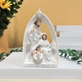 thumbnail image 6 of Milue Christmas Nativity Figurines Nativity Scene Statue with Stable Holy Family, 6 of 10