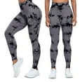 thumbnail image 2 of Women Scrunch Butt Lifting Leggings Workout Gym High Waisted Seamless Tummy Control Impact Booty Yoga Pants, 2 of 7