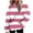 Pink, variant on Blmnix Striped Sweatshirts for Women Pocket Stretch Blue Blouses for Women Hooded Hoodie Long Sleeve Tops