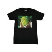 Dreamworks Mens Black Shrek Bored Meme Tee Short Sleeve T-Shirt Medium