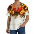 thumbnail image 3 of Haiem Thanksgiving With Autumn Men's Casual Shirts Short Sleeve Button Down Shirts Fashion Textured Summer Beach Shirt-Small, 3 of 7