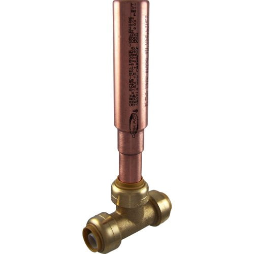 Push /'n/' Connect Tee Water Hammer Arrestor 1//2 inch s