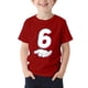 thumbnail image 2 of Blusas y camisas de manga corta con cuello redondo para niños Camiseta estampada de manga corta Cuello redondo Manga corta Casual Versátil Para niñas Niños Top de poliéster, 2 of 4