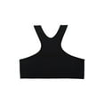 thumbnail image 4 of INSPIRE CHIC Women's Pullover Wire Free Racerback Removable Pads Bra Black, 4 of 6