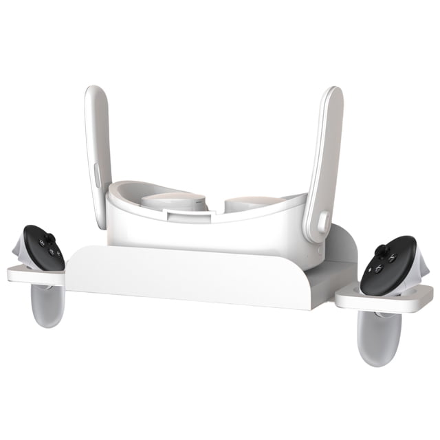 Support Mural de Rangement pour Casque VR Compatible avec Meta Quest 3S et Quest 3, Étagère d'Exposition pour Accessoires