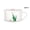 Leaf-4, variant on Microwavable Ceramic Noodle Bowl with Handle and Seal Fine Porcelain Green Leaf Design