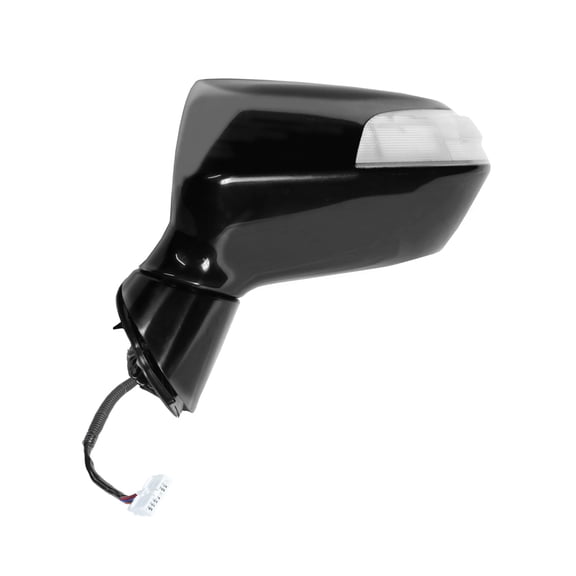 63074H - Fit System Driver Side Mirror For 09-12 Acura Rdx, (Black Ptm, W/Turn Signal, W/Memory, Foldaway), Heated Power