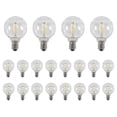 thumbnail image 1 of 20 Pcs G40 LED Replacement Light Bulbs E12 Screw Base Shatterproof LED Globe Bulbs for Solar String, 1 of 5