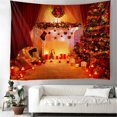 thumbnail image 2 of Tapiz de Navidad Árbol de Navidad Tela de Papá Noel Tela de pared Calcetines de Navidad Regalo de Navidad Tapiz colgante de pared Sincero  Hogar, 2 of 5