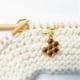 thumbnail image 2 of Gold-Tone Hexagon Bee Markers for Knitting and Crochet Projects, 2 of 5