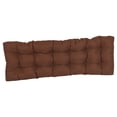 thumbnail image 2 of 60-inch by 19-inch Tufted Solid Outdoor Spun Polyester Loveseat Cushion Brown-Color, 2 of 3