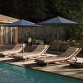 thumbnail image 4 of Costway 10 FT Solar Patio Umbrella with 96 LED Lights 35° Adjustable Tilt Vented Top Navy, 4 of 10