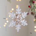 thumbnail image 3 of Colgante de árbol de Navidad con lentejuelas de ciervo y copos de nieve de acrílico transparente, adornos colgantes de Navidad, decoración del hogar para niños, regalos de Año Nuevo DIY, 3 of 5