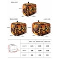 thumbnail image 2 of Black Orange Girls Boho Small Toaster Cover 2 Slice, Kitchen Appliance Covers, Vintage Ethnic Abstract Art Toaster Oven Cover with Loop, Bread Machine Cover Polyester Dust Cover Protection, 2 of 4