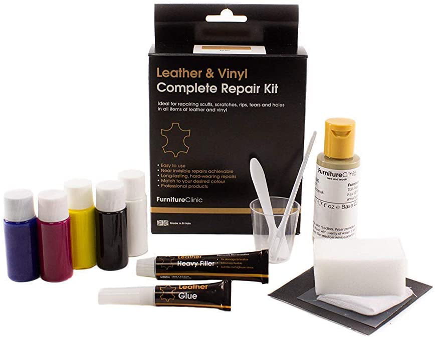 Furniture Clinic Leather Vinyl Repair, Leather Couch Tear Repair Kit
