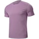 thumbnail image 2 of Camisetas Elvqul para Hombre Casuales Morado Manga Corta sin Estampado Cuello Redondo, 2 of 9