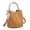 Biscuit color, variant on Silk Scarf Handle MINI Bucket Bag for Women, Inner Pouch & Multi-Way Design, Large Capacity Casual Shoulder Crossbody Handbag (7.1"x7.1"x7.5", 1.1lb), Street Trend