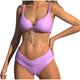 thumbnail image 2 of Traje de baño para mujer, moda, cómodo, bikini, traje de baño liso para mujer, bikinis, trajes de baño para mujer, conjuntos de bikini para mujer, trajes de baño bikini para mujer, 2 of 4