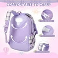 thumbnail image 2 of BTEPSGA School Backpack, Bookbags Back Pack School Bag Cute Stylish Plaid Backpack, 2 of 7