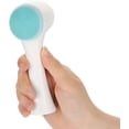 thumbnail image 1 of Cepillo de limpieza facial de doble cara para limpiar, exfoliar y masajear cerdas suaves, limpieza de poros de silicona facial, puntos negros, acné húmedo o seco multiusos (azul), 1 of 4