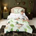 thumbnail image 4 of Manfei Flying Mallard Duck Twin Comforter Sets,Cartoon Waterfowl Bedding Set,Polkadot Reversible,2 Pieces,1 Comforter and 1 Pillowcase, 4 of 7