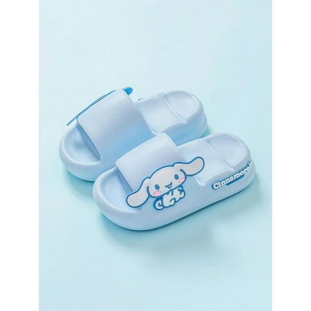 

Hello Kitty Summer Slippers Kawaii Kuromi My Melody Cinnamoroll Anime Outdoor Bathroom Beach Anti-Slip Sandal For Girls-【 】19CM