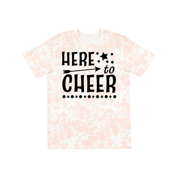 Inktastic Here to Cheer Cheerleading with Arrow and Stars T-Shirt
