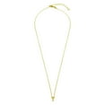 thumbnail image 2 of Yellow Gold-Tone Plated Sterling Silver Small Initial T Necklace, 2 of 3