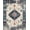 Blue Rust Cream, Pattern 4, variant on ODIKA Front Abstract Door Arch Contemporary Stripe Bedside Beige Ru Pet Friendly & Kids Safe for Bedroom, Nursery