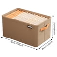 thumbnail image 5 of Organizador Sujetadores Caja Almacenamiento Plegable para Pantalones Vaqueros Doméstico Tela (caqui L) 2 Uds., 5 of 5