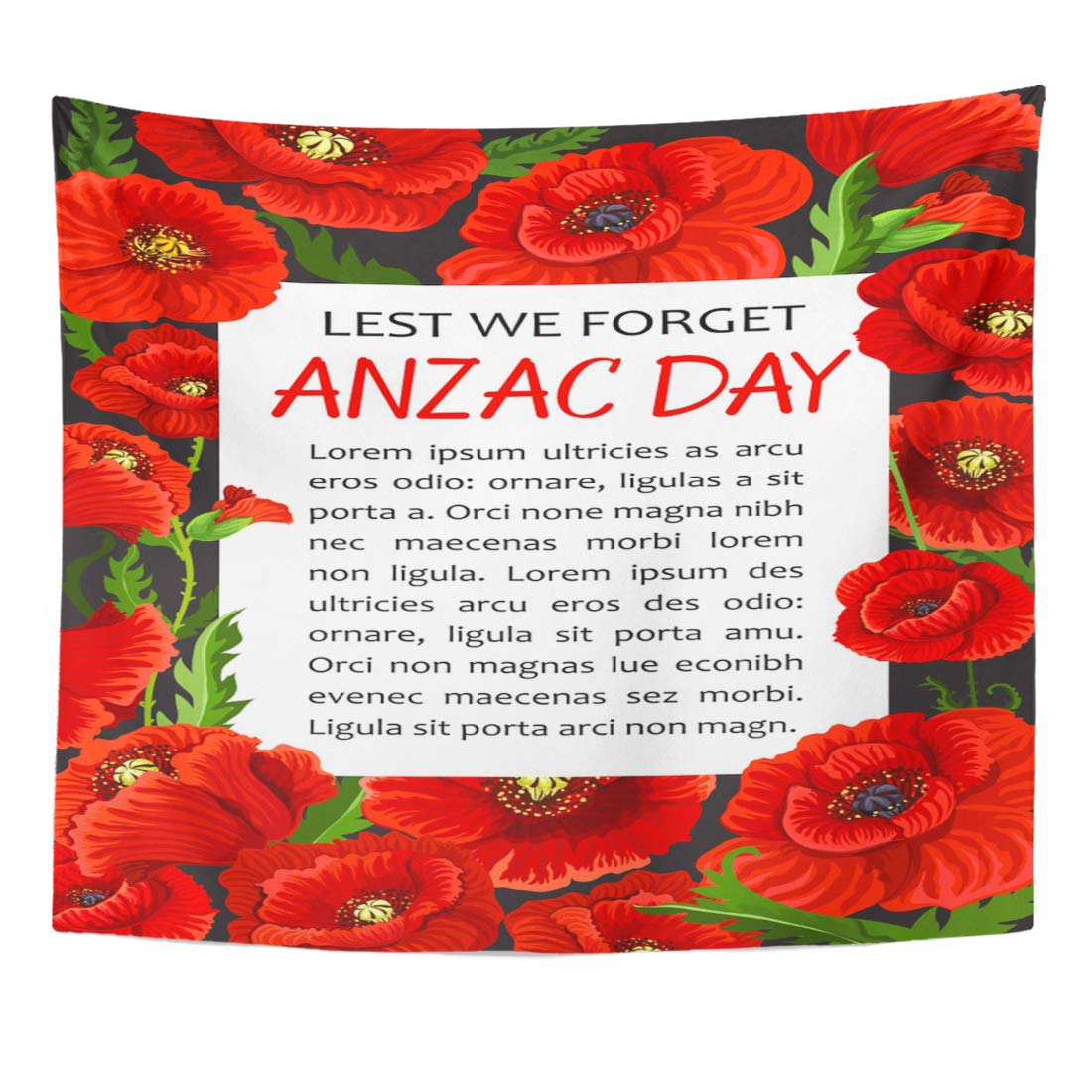 Wall Stickers Red Flowers Poppy Flower Decal Stickers - Multi-Colored ...
