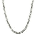 thumbnail image 1 of 925 Sterling Silver 7.5mm Square Byzantine Chain 20 Inch, 1 of 5