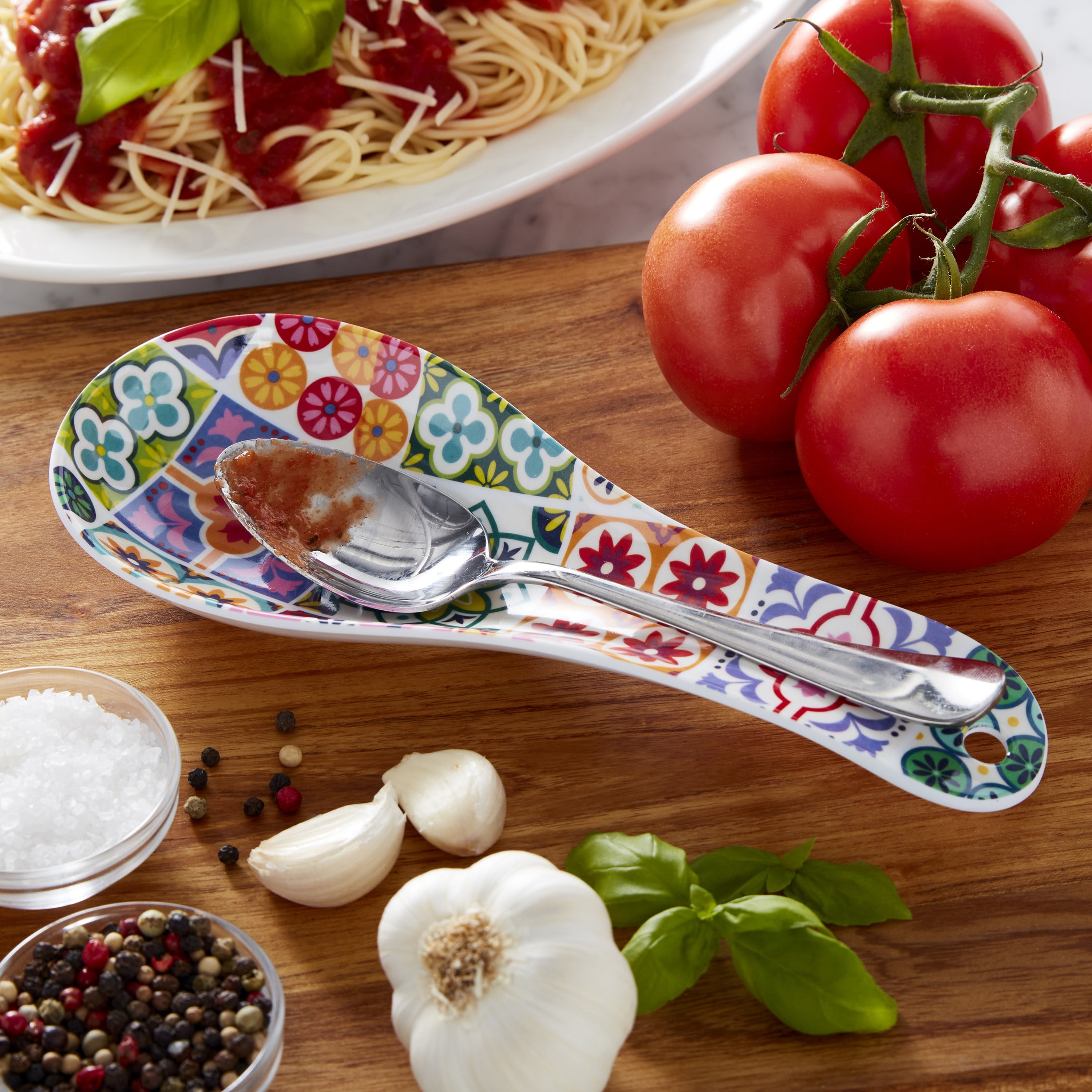 Farberware Holiday Snowman Melamine Spoon Rest 