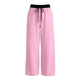 thumbnail image 5 of NAISIBABY Girls Sweatpants Size 12,High Waist with Pockets Casual Comfortable Pants Pink, 5 of 8