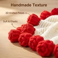 thumbnail image 3 of ROSEKIND 63'' Rose Flower Bouquet Blanket, Soft and Lightweight Knitted Throw Blankets, 3 of 11