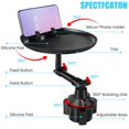 thumbnail image 3 of AMERTEER Car Table Organizer Car Table for Eating Car Food Storage Rack w/ 360° Rotating Swivel Arm Multifunctional Car Food Tray Car Swivel Tray Enjoy Your Meal and Stay Organized Black, 3 of 9