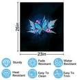 thumbnail image 2 of blue butterfly flowers Dishwasher Magnet Cover Decorative Sticker for Home Cabinet Kitchen 23" x26", 2 of 5