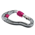 thumbnail image 4 of Almencla Mousqueton en Aluminium 25KN Vis Verrou Crochet pour Escalade Alpinisme Rouge Rouge, 4 of 7