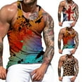 thumbnail image 3 of CENL Men Fitness Sleeveless Tank Top Gym Muscle Bodybuilding Sport Workout Vest, 3 of 8